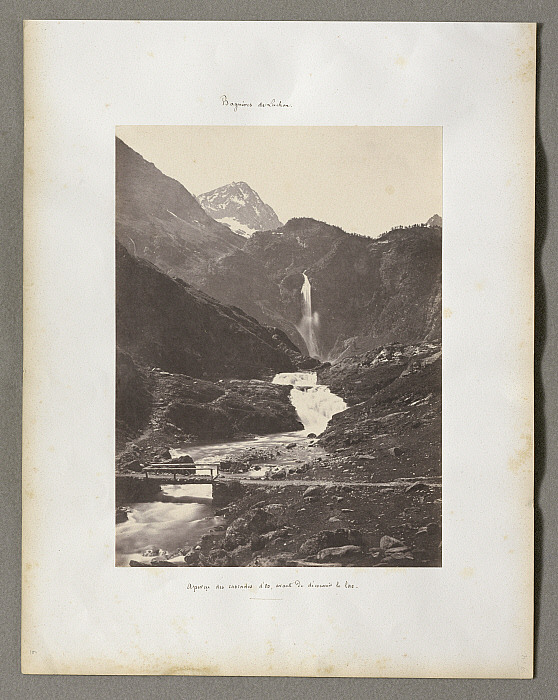 View of the Waterfalls of the Lac d'Oô, Pyrenees Slider Image 2